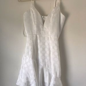 Jean Jail white ruffle dess